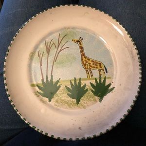 Vintage Lamas Frank McIntosh signed Plate, Italy